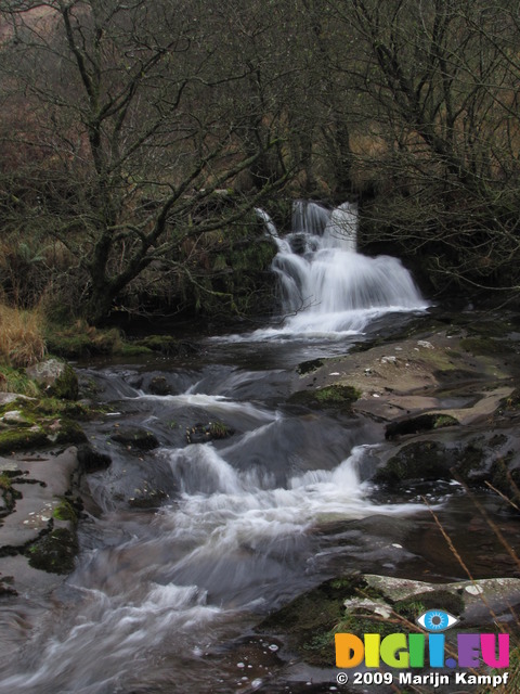 SX10738 Waterfall in Caerfanell river, Brecon Beacons National Park